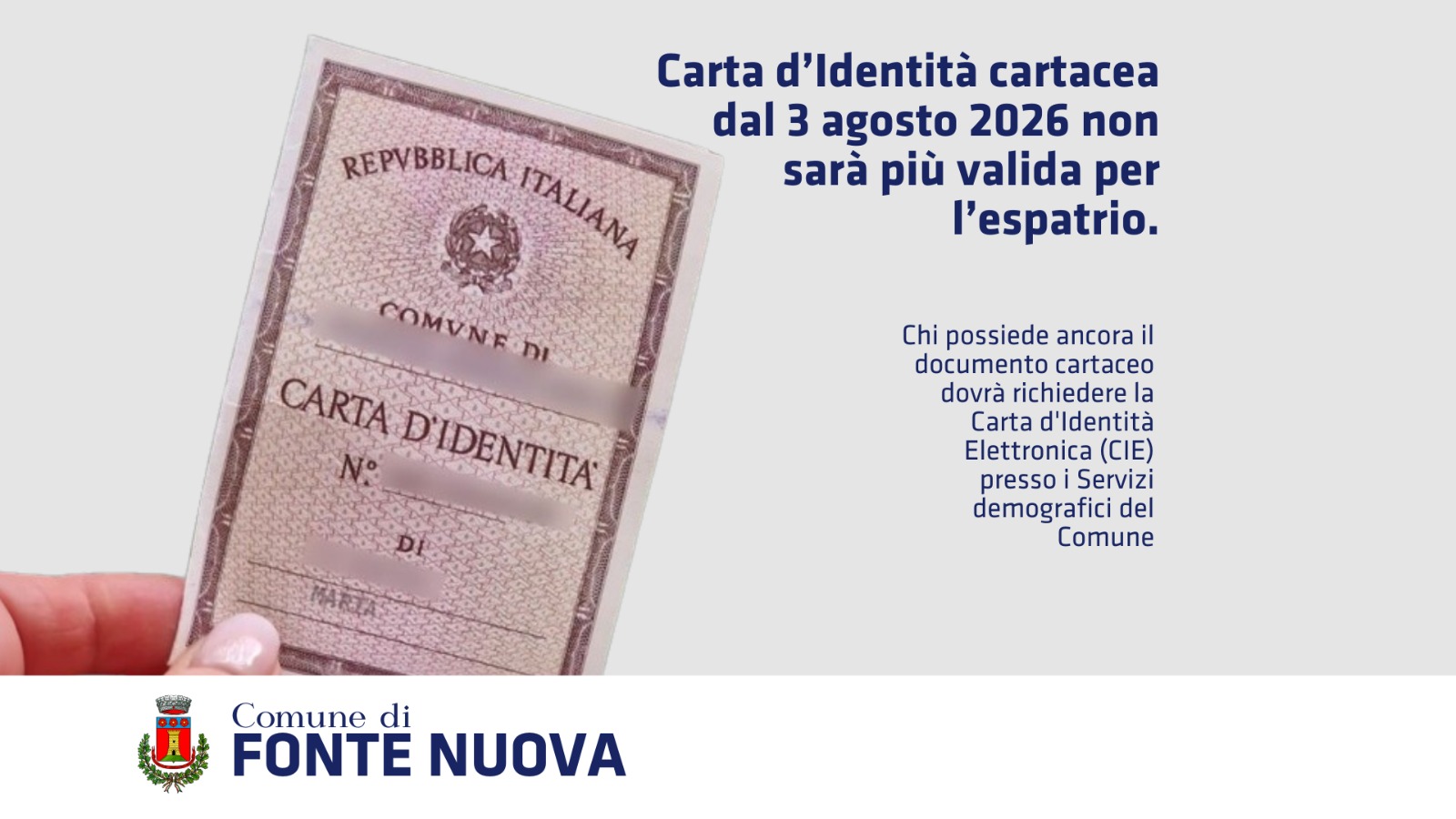 Carta identità espatrio