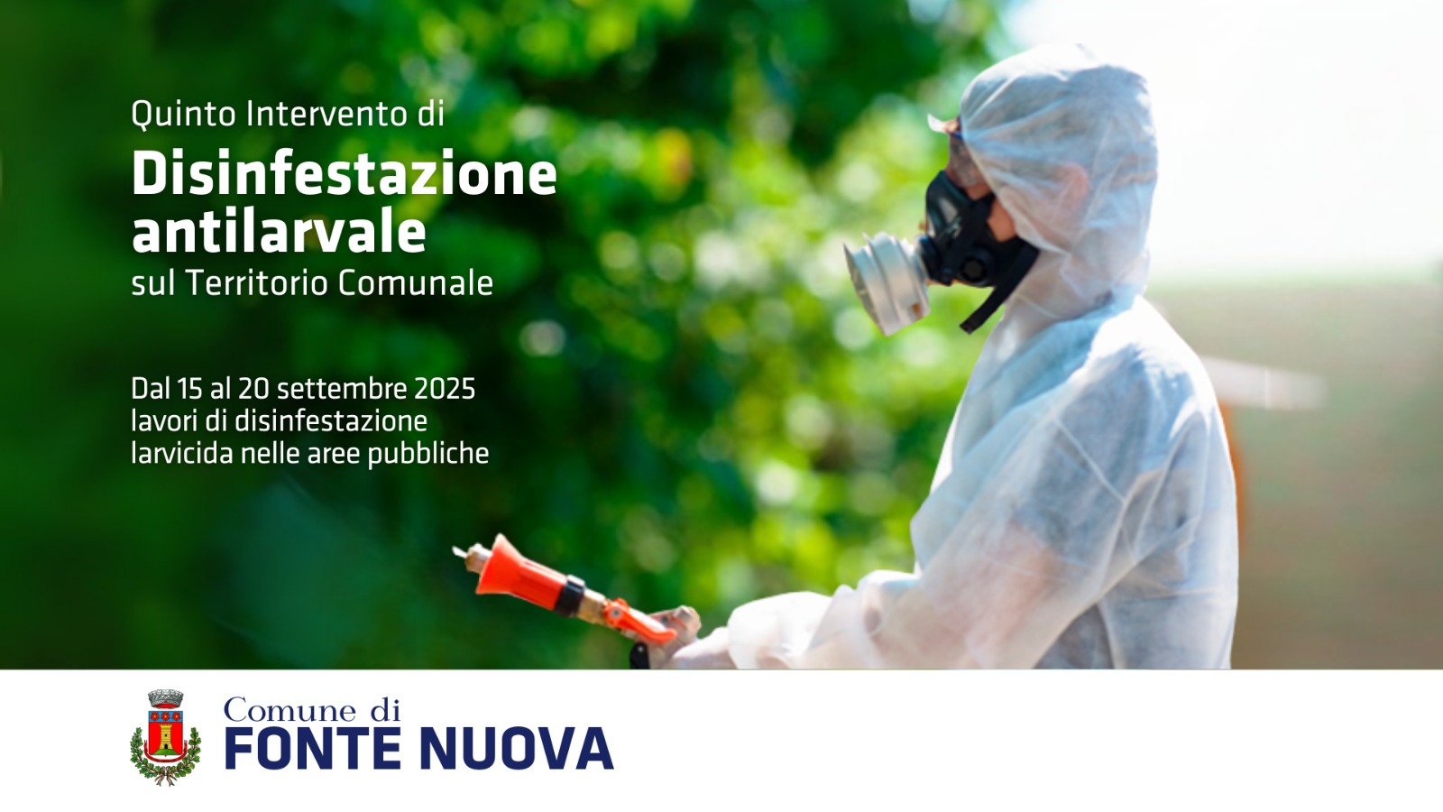 Quinta disinfestazione larvicida